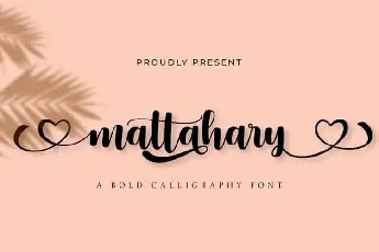 Mattahary Calligraphy font