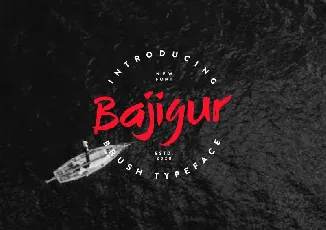 Bajigur Brush font