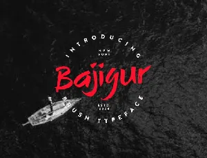 Bajigur Brush font