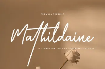 Mathildaine font