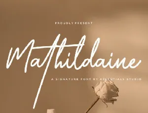 Mathildaine font