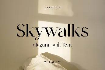 Skywalks font