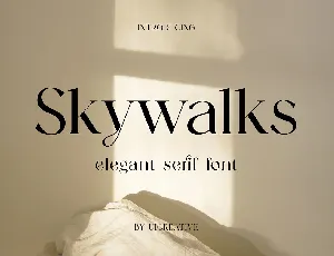 Skywalks font