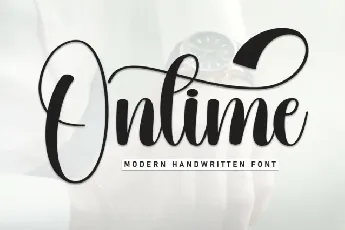 Ontime Script font