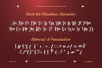 Slack on Christmas Demo font