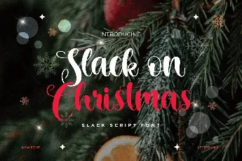 Slack on Christmas Demo font