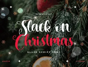 Slack on Christmas Demo font