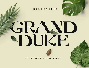 Grand Duke font