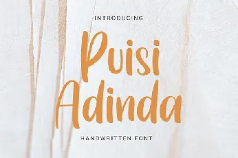 Puisi Adinda font