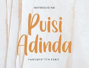 Puisi Adinda font