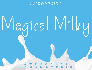 Magical Milky font