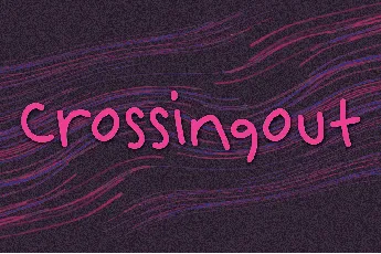 Crossingout font