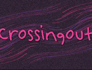 Crossingout font