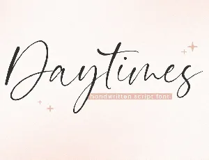 Daytimes font