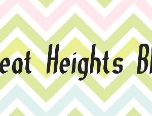 Great Heights BRK font