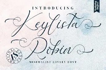 Keylista Robin Calligraphy font