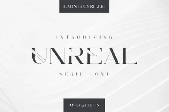 Unreal Serif font