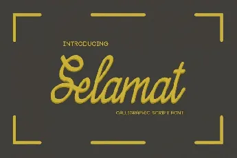 Selamat font