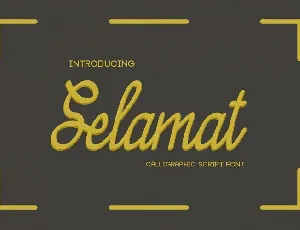 Selamat font