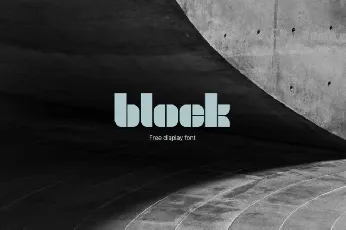 Block Display font