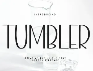 Tumbler Display font