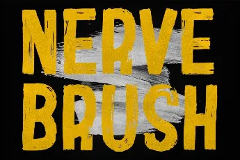 Nerve Brush font