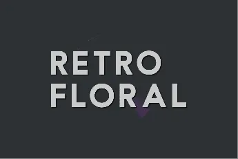 Retro Floral font