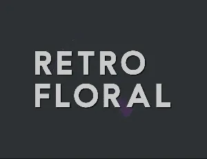 Retro Floral font