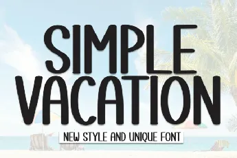 Simple Vacation Display font