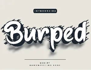 Burped font