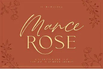 Mance Rose Demo font