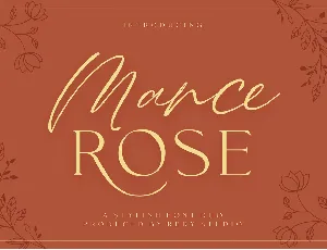 Mance Rose Demo font