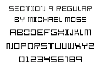 Section 9 font
