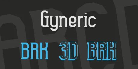 Gyneric font