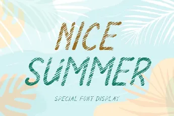 Nice Summer font