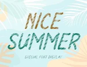 Nice Summer font