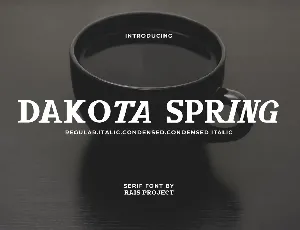Dakota Spring font