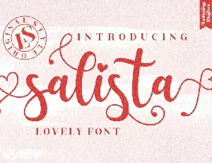 Salista Script font