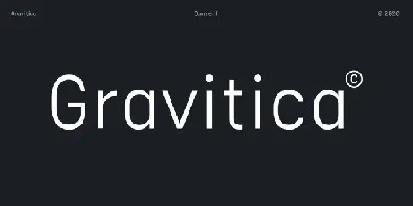 Gravitica Sans Serif Demo font