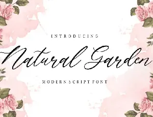 Natural Garden Script font