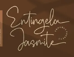 Entingela Jasmite font