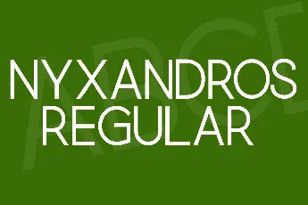 Nyxandros font