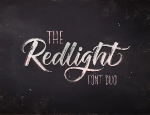 Redlight Script Free font