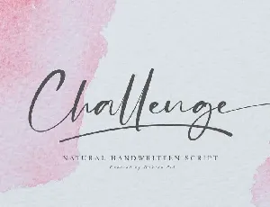 Challenge font