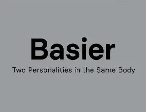 Basier Sans font