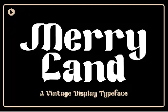 Merry Land font