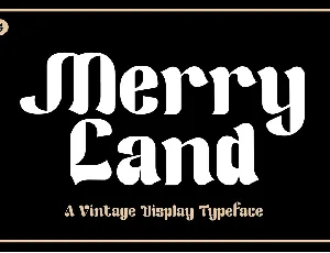 Merry Land font