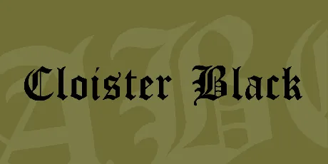 Cloister Black font