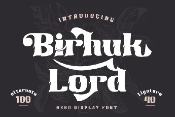 Birhuk Lord font