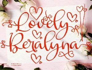 Lovely Beralyna font